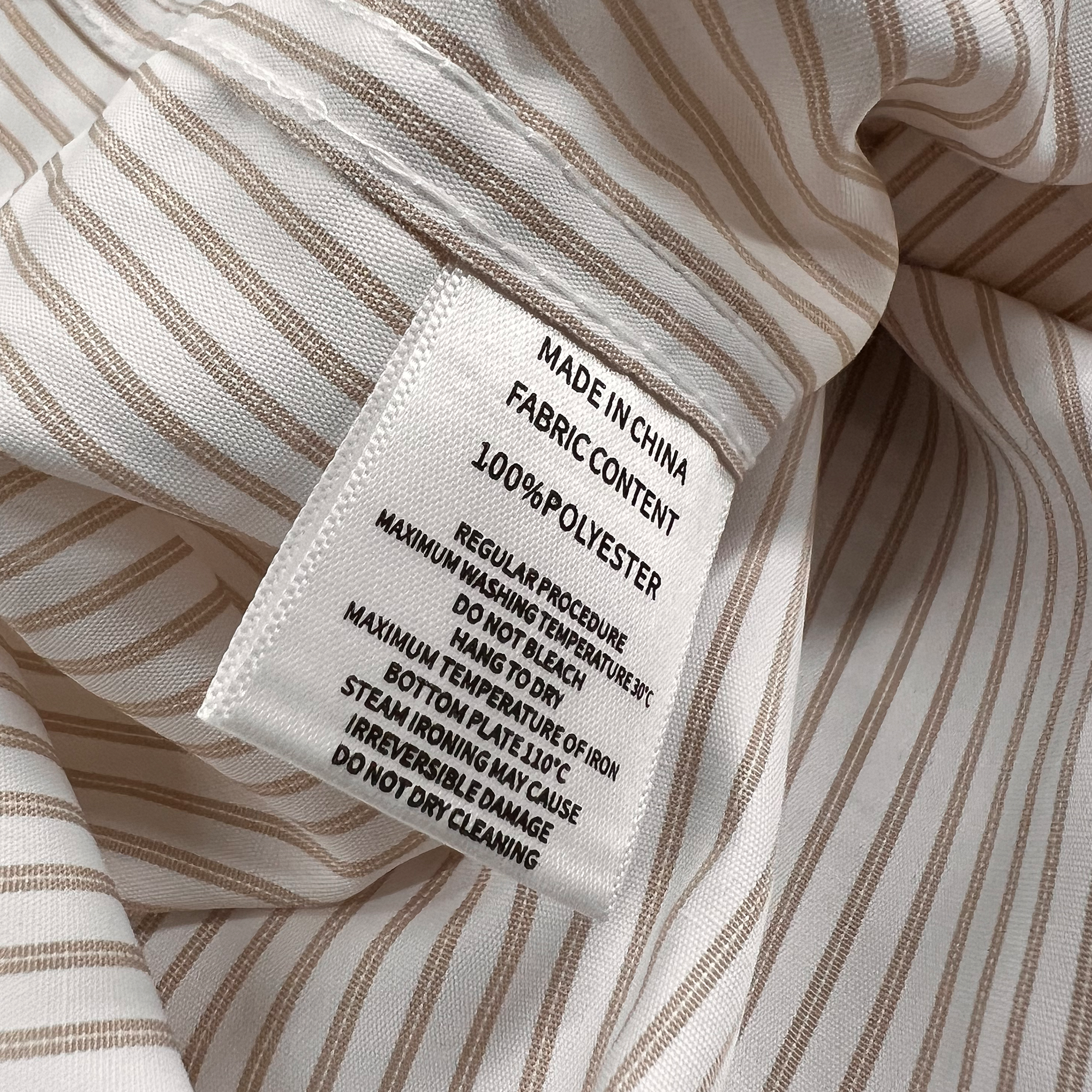 Brown Weird Dog Stripe Boxy Shirt