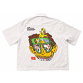 Graffiti Face Stripe Boxy Shirt