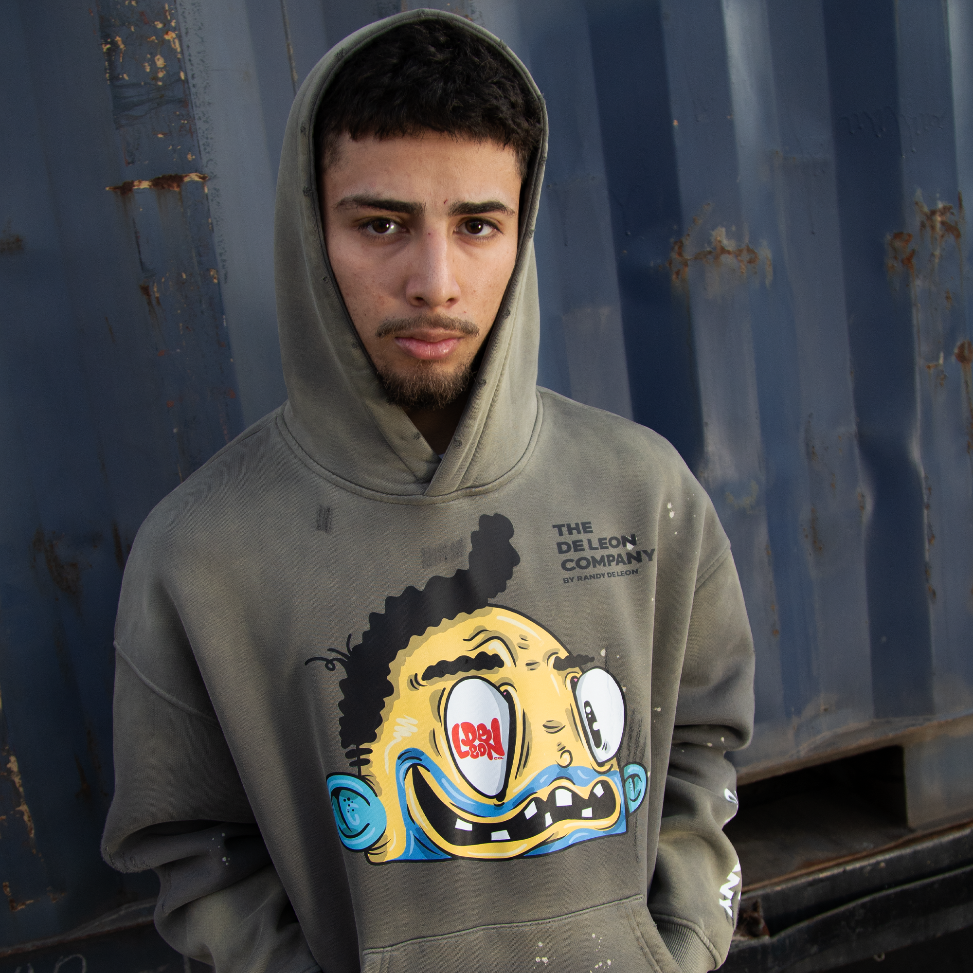 Crazy Face Vintage Hoodie