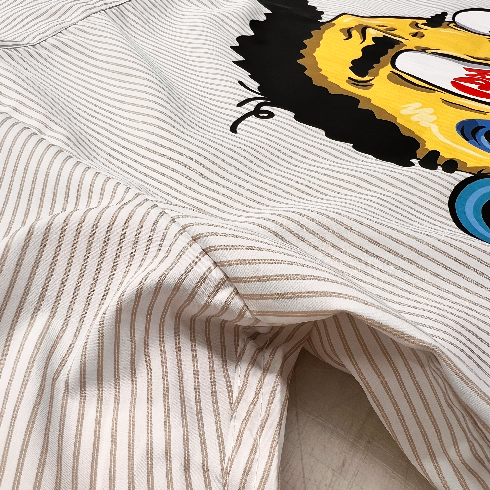 Crazy Face Stripe Boxy Shirt