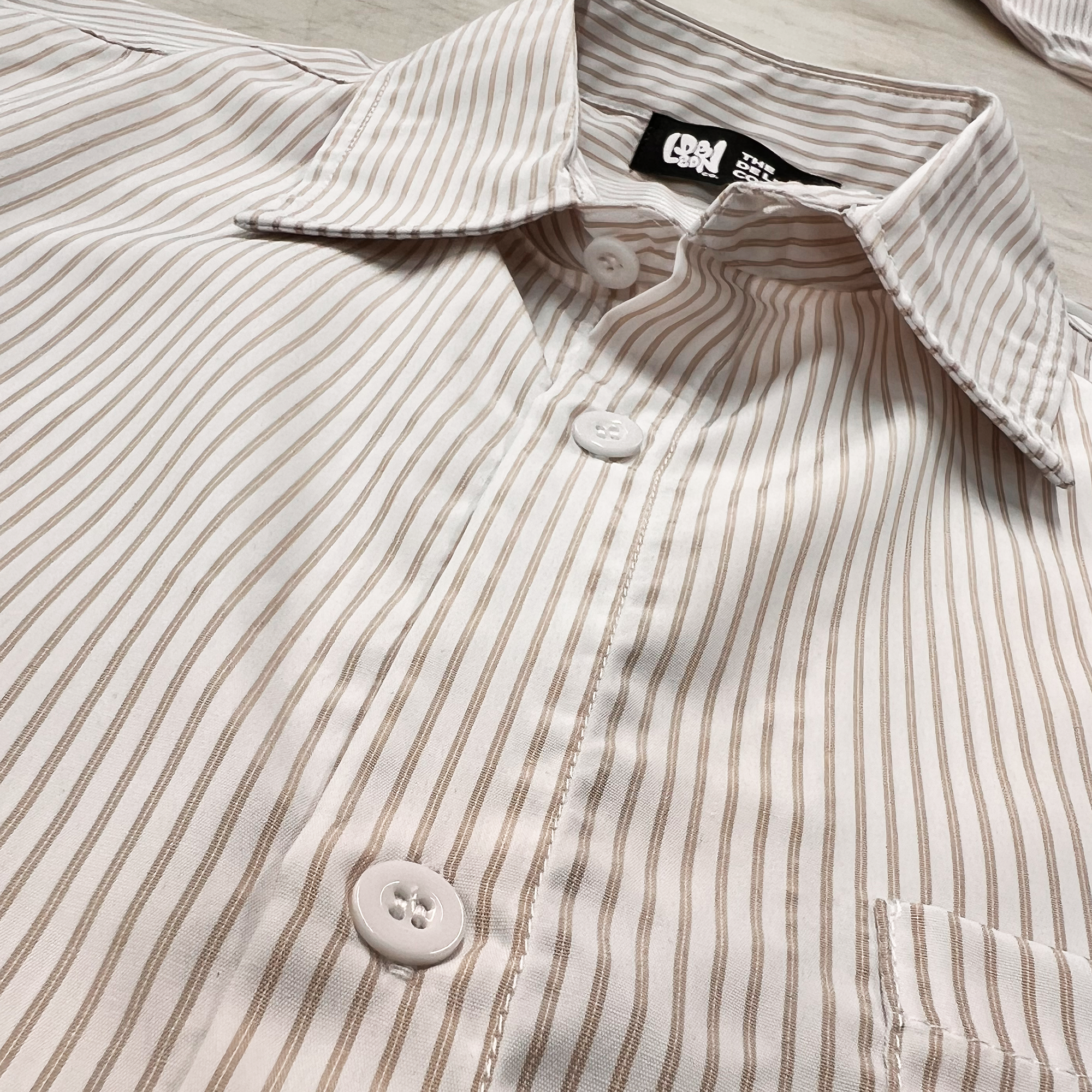 Graffiti Face Stripe Boxy Shirt